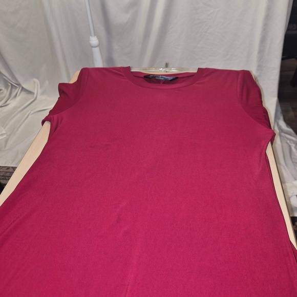 Norma Kamali Minimalist Scarlet Red A Line Longsleeve Dress L - Picture 7 of 11